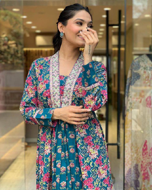 Rama Embroidered Cotton Suit Set