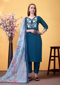 Rama Embroidered Rayon Suit Set