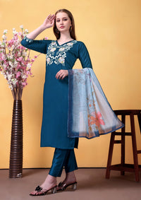 Rama Embroidered Rayon Suit Set